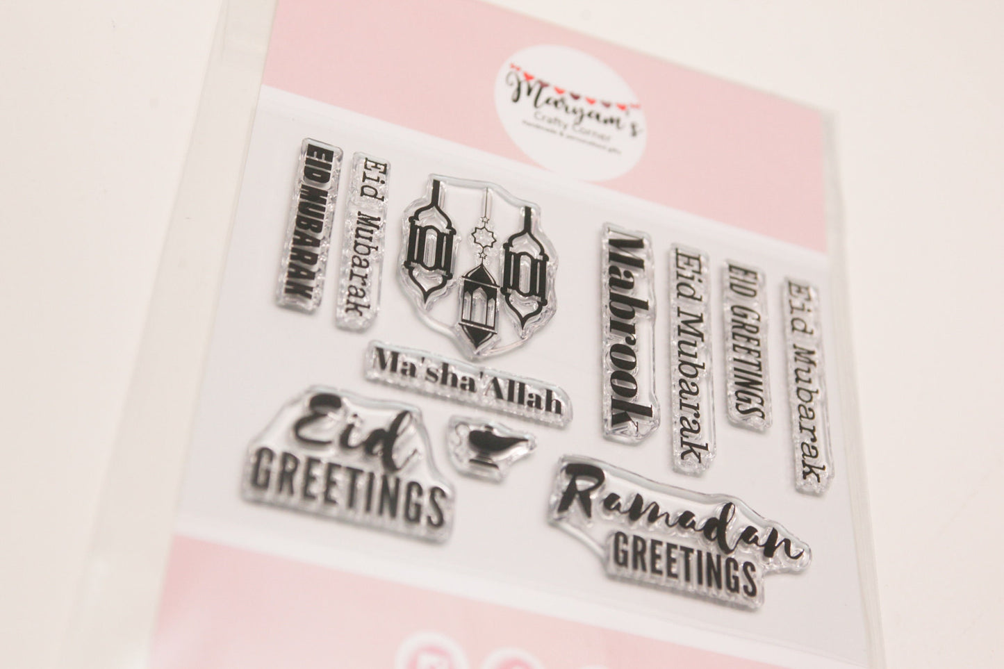 A set of a6 sheet of Arabic stamps, Arabic stamps ideal for making greeting cards, stamping gift tags, making wrapping paper stamps