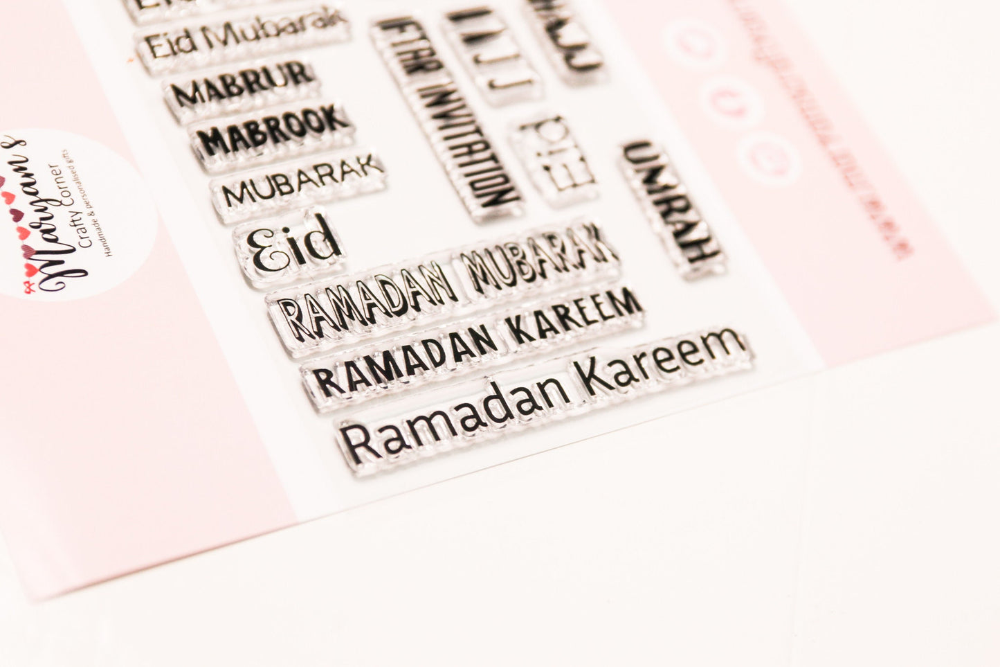 Eid Mubarak , Ramadan Kareem, Mabrook , Islamic, Eid stamps for card makers, Clear Edi and ramadan stamps perfect for Eid card making