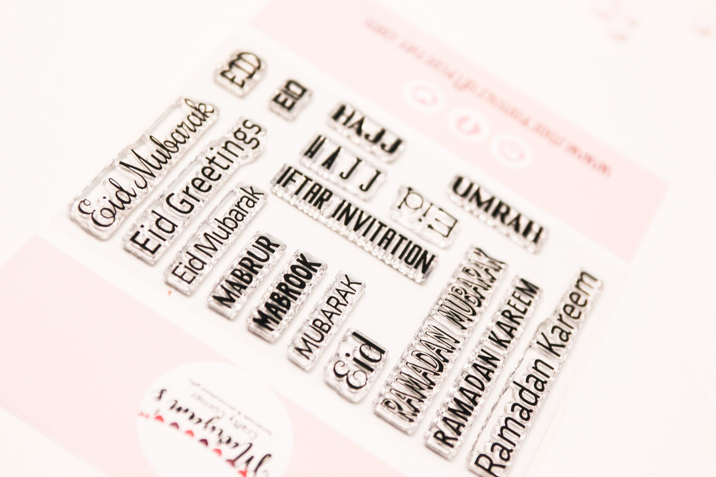 Eid Mubarak , Ramadan Kareem, Mabrook , Islamic, Eid stamps for card makers, Clear Edi and ramadan stamps perfect for Eid card making