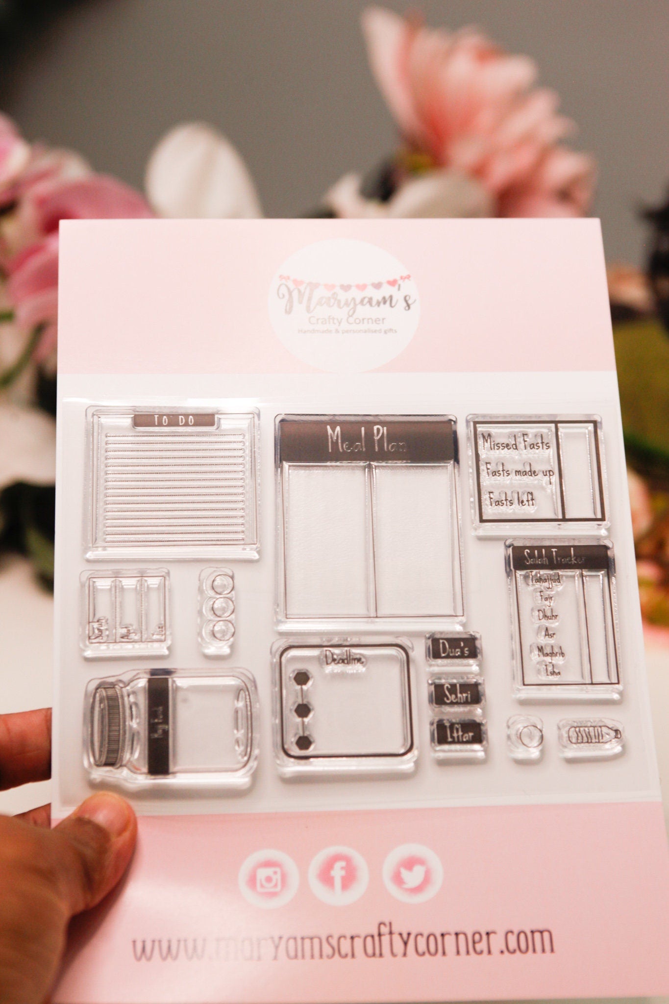 Unique Islamic , Arabic Planner stamps, perfect ink stamping for Ramadan and Islamic Planner stamping