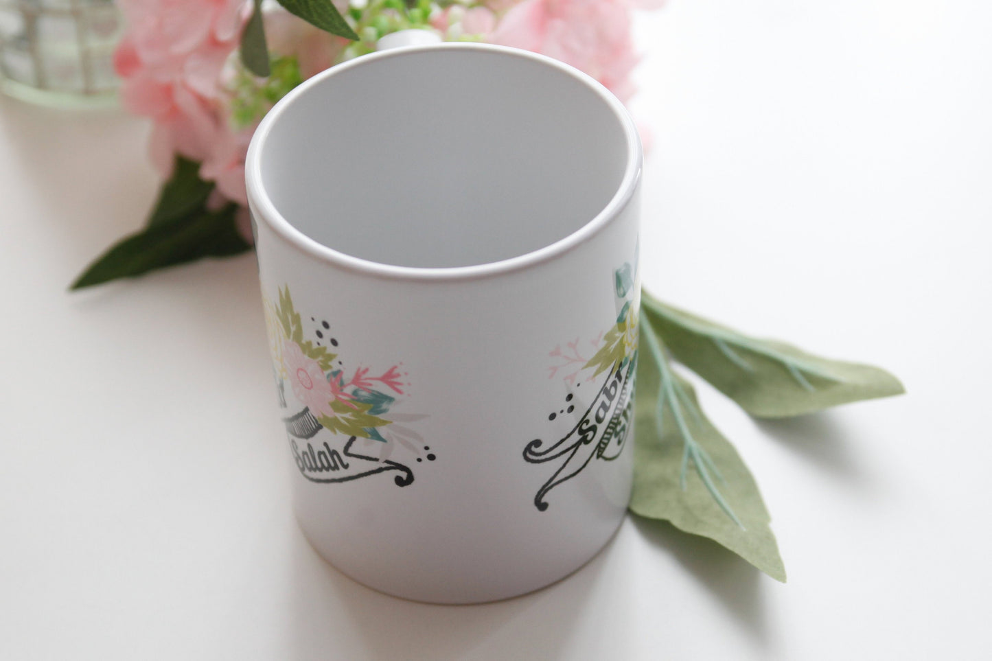 Eid Gift Sabr Shukr Salah Mug ideal for Eid, birthday gift