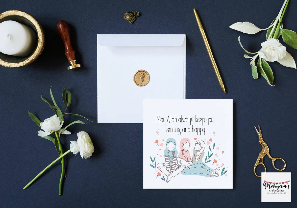 Islamic greeting card perfect for all ocassions, muslim greeting or non muslim greteings