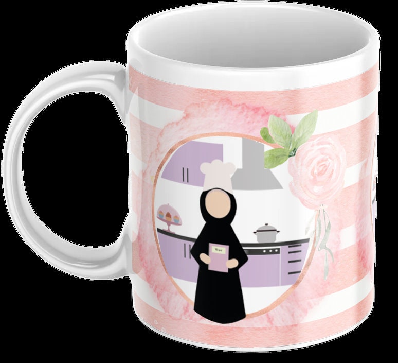 Eid GiftHijabi woman Mug, Islamic Muslim Hijab Mug, Arabic Muslim Mug