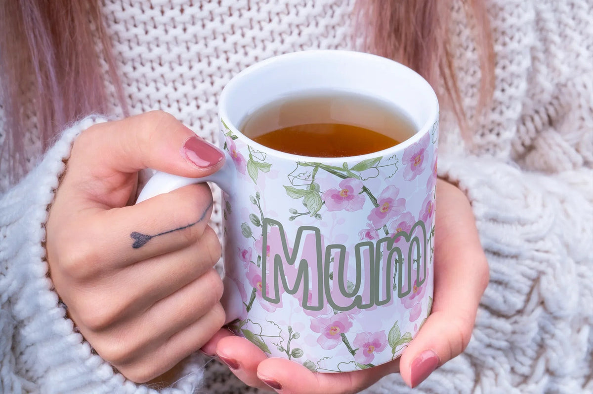 Eid Gift Mum Floral coffee mug ideal coffee mug for Birthday, Mothers day or Eid Mug