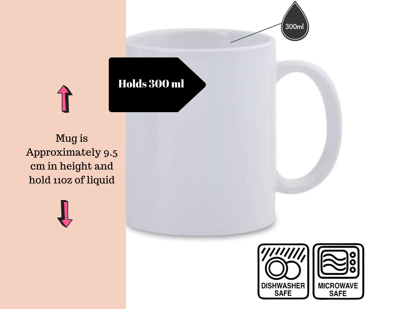 Elegant Urdu Script 11oz Ceramic Mug for chachi and chacha uncle and auntie