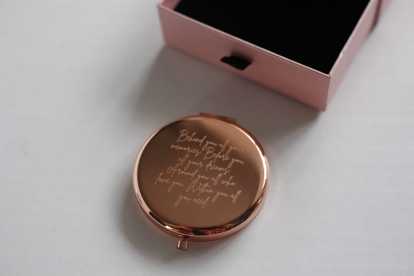 Gift box with mirror engraved gift inside, graduation gift, mothers day gift, islamic gifts, wedding gift box
