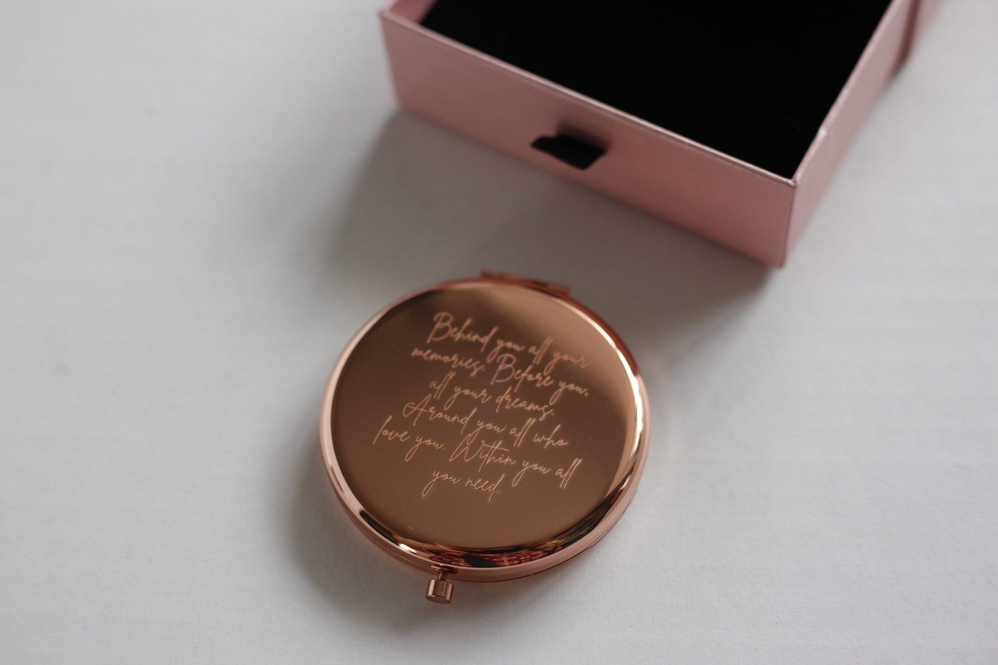 Gift box with mirror engraved gift inside, graduation gift, mothers day gift, islamic gifts, wedding gift box