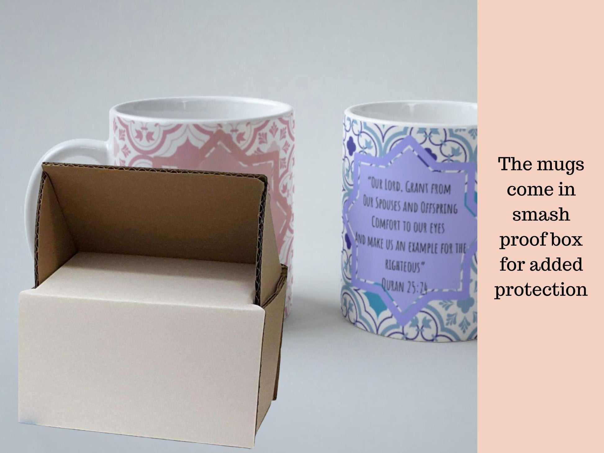 Mum and Dad, Abba Amma Mug Eid gift set, Bangla Mugs for parents who love floral design, Tea mugs in Bangla design, Bangle Coffee Mugs