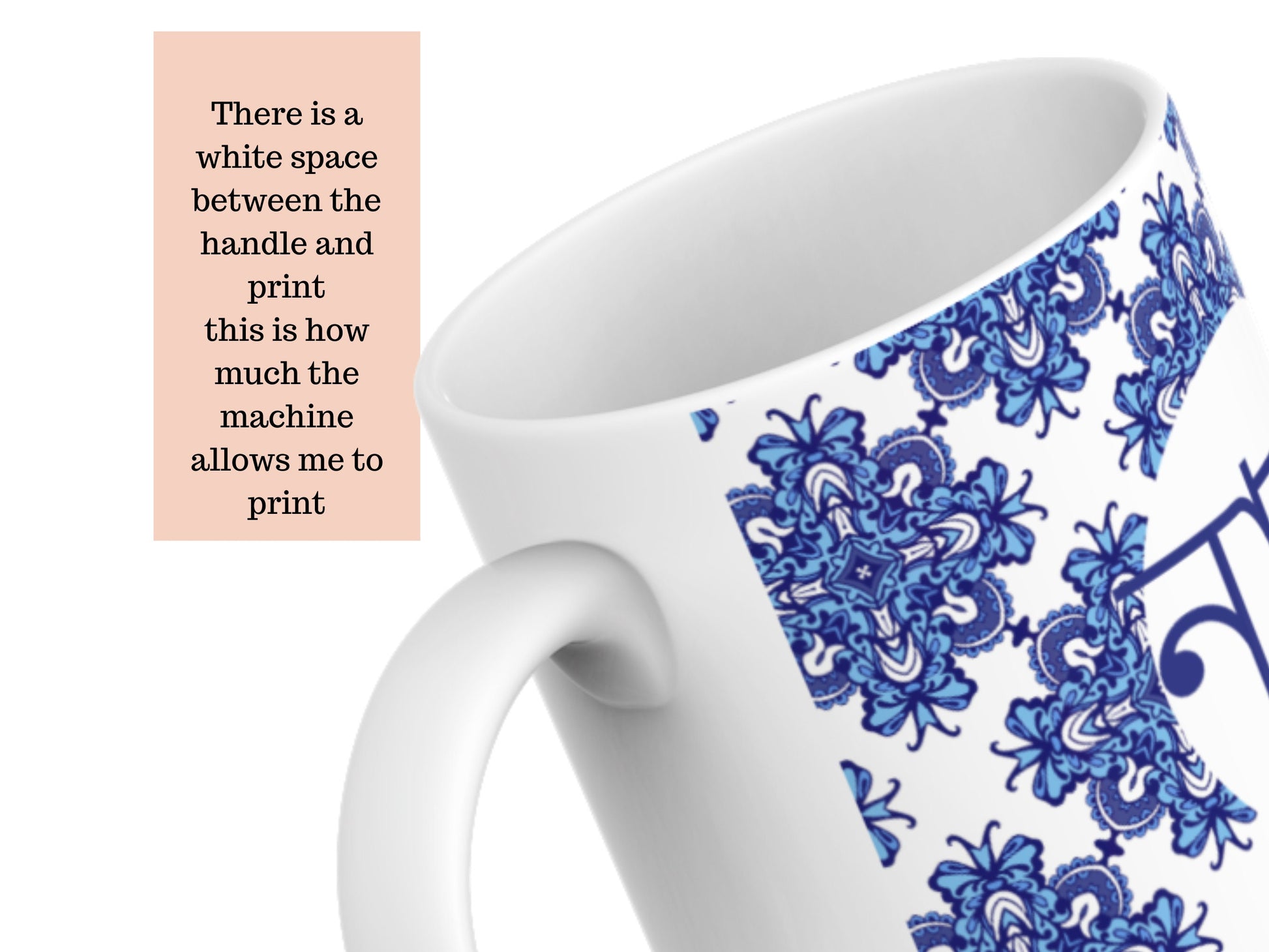 Blue Nanu or Nana mug in Bangla font, Beautiful Eid gift for grandmother, nanu and nana in Bangla font