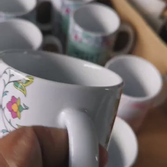 Dada and Dadi Mug Eid Gift Set, Floral Bangla Design Tea Mugs, Bangle Coffee Mugs, Bangla Floral Tea Cups for Dada and Dadi , Eid Gifts