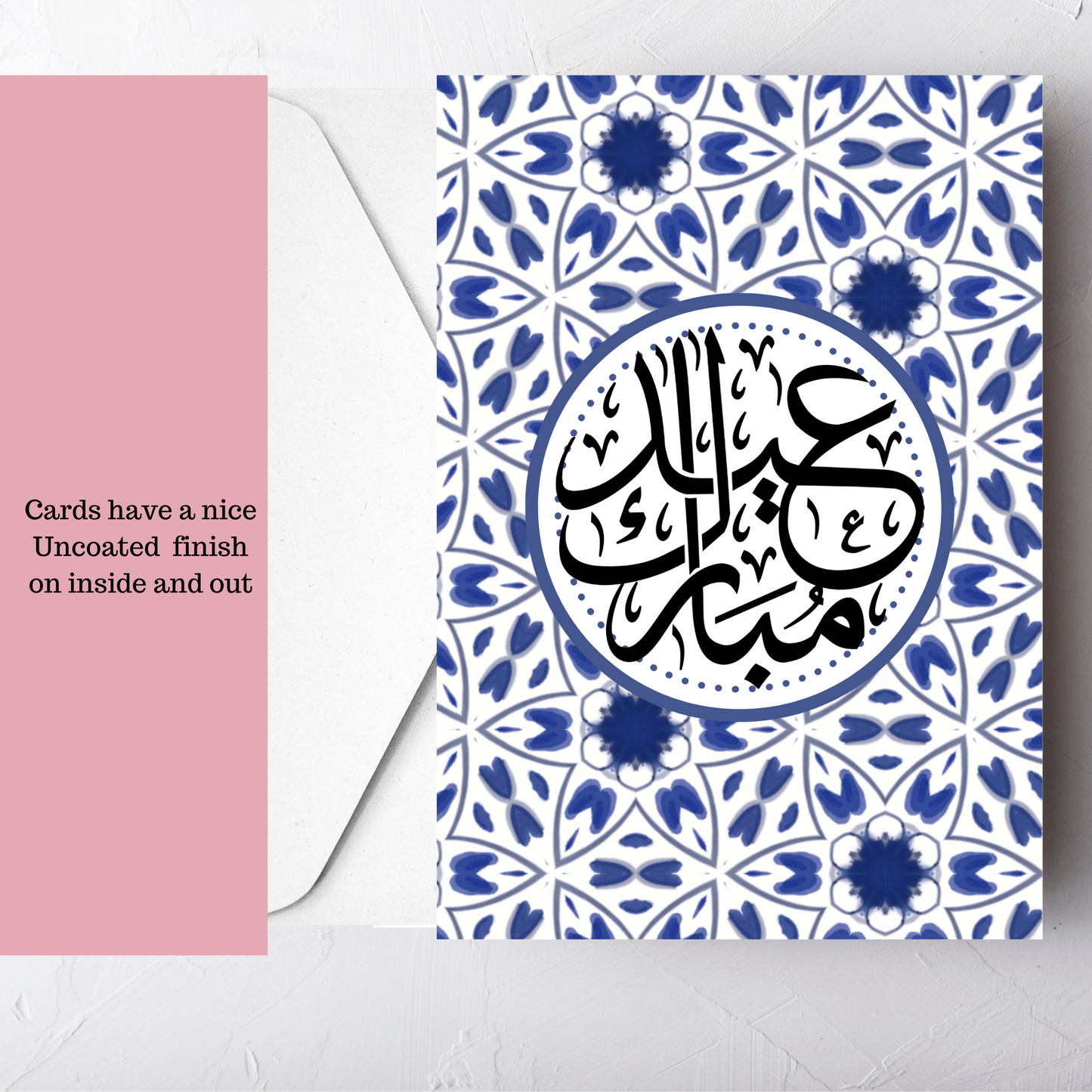 Bulk packet with 10 different Eid cards in A6 size, Eid cards with envelopes with inside blank, Perfect for Eid, Eid cards