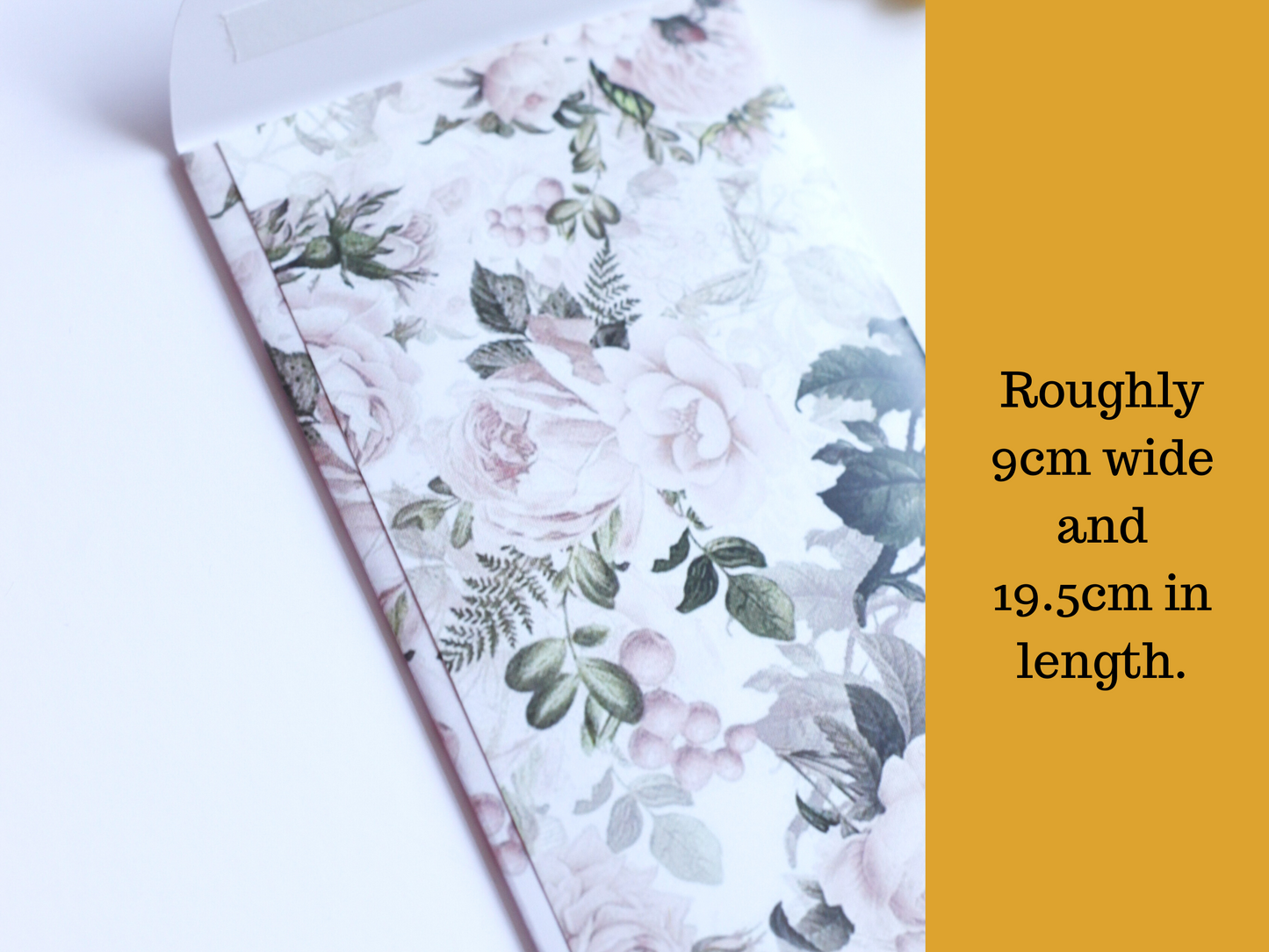 Vintage Floral Pack of 6 Eid Mubarak Envelope in Arabic, Eid Money Packets For Eid day, Arabic Eid Mubarak font on Silk 170gsm envelope
