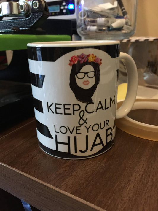 Hijabi Mugs, islamic Mugs, Arabic Mugs, Eid Gifts, Raamadan, Eid, Personalised Mugs, Islamic Gifts, Arabic Mugs,Muslim Gifts, Muslimah Hijab