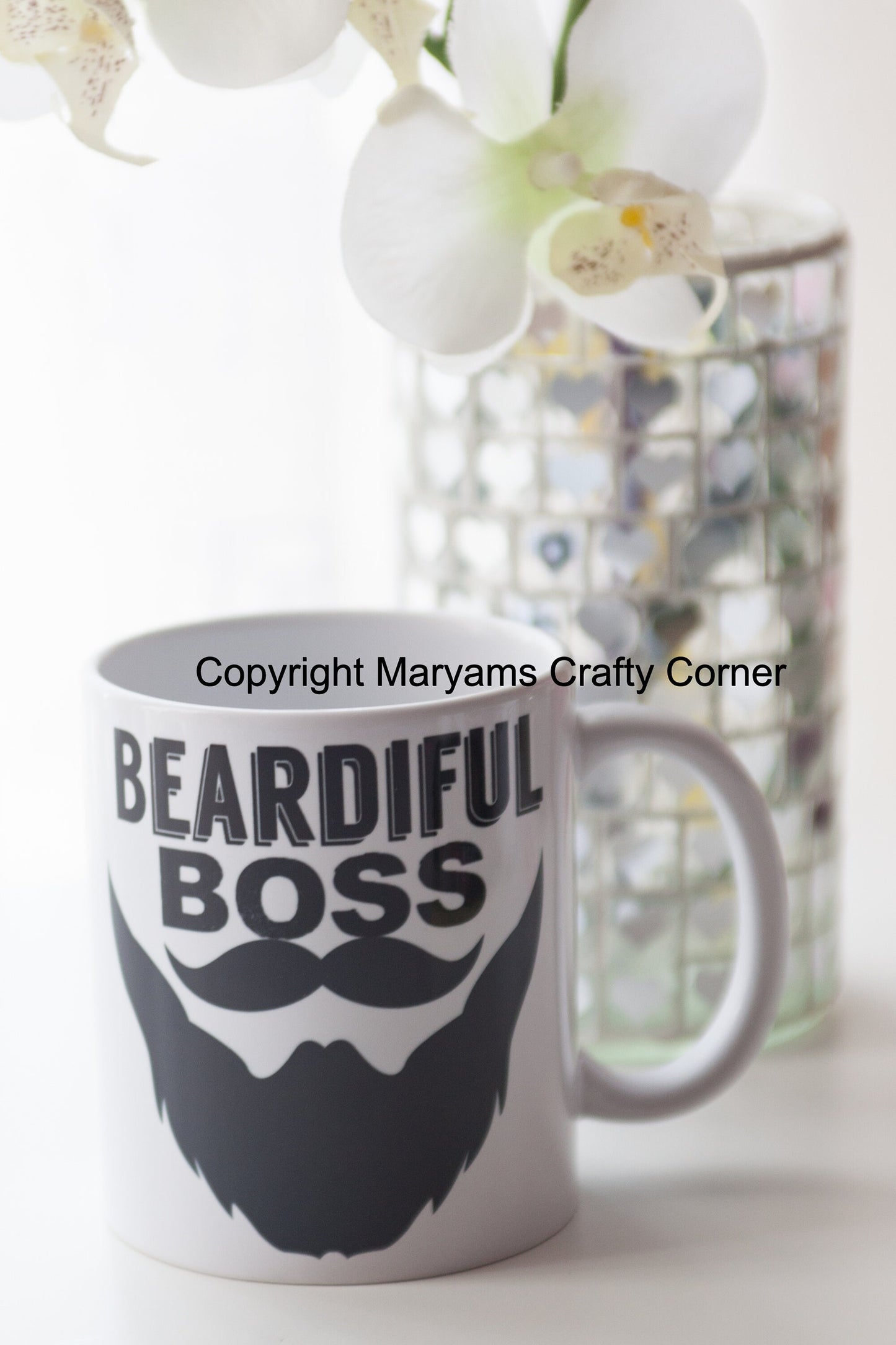 Bearded Boss mug, Ideal for that bearded man in your life, Great Eid or Birthday present