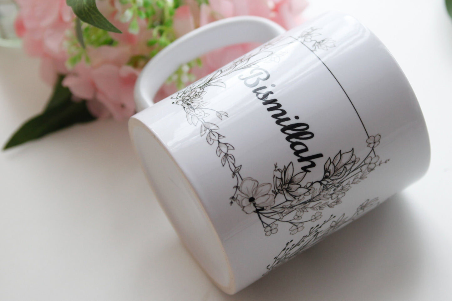 Islamic Mug, Bismillah Mug, Muslim Mug, Eid Mug, Personalised Mug, Arabic Mug, Muslimah Mug, Arabian Mug, Ramadan Mug, Coffee Tea Mug