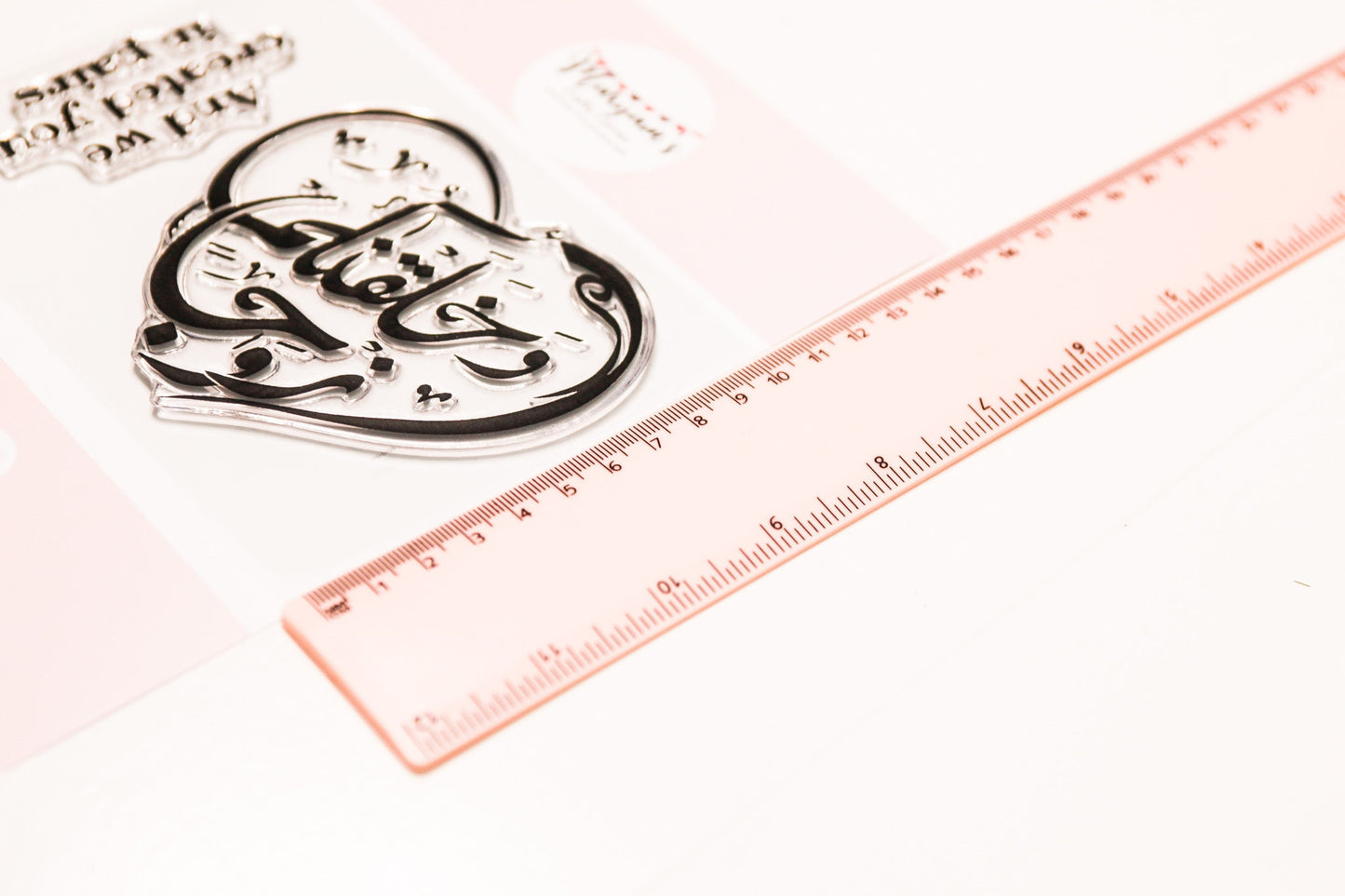 1 very large unmounted Arabic calligraphy stamp, it is good for stamping greeting cards for wedding, stamping and creating your on frame