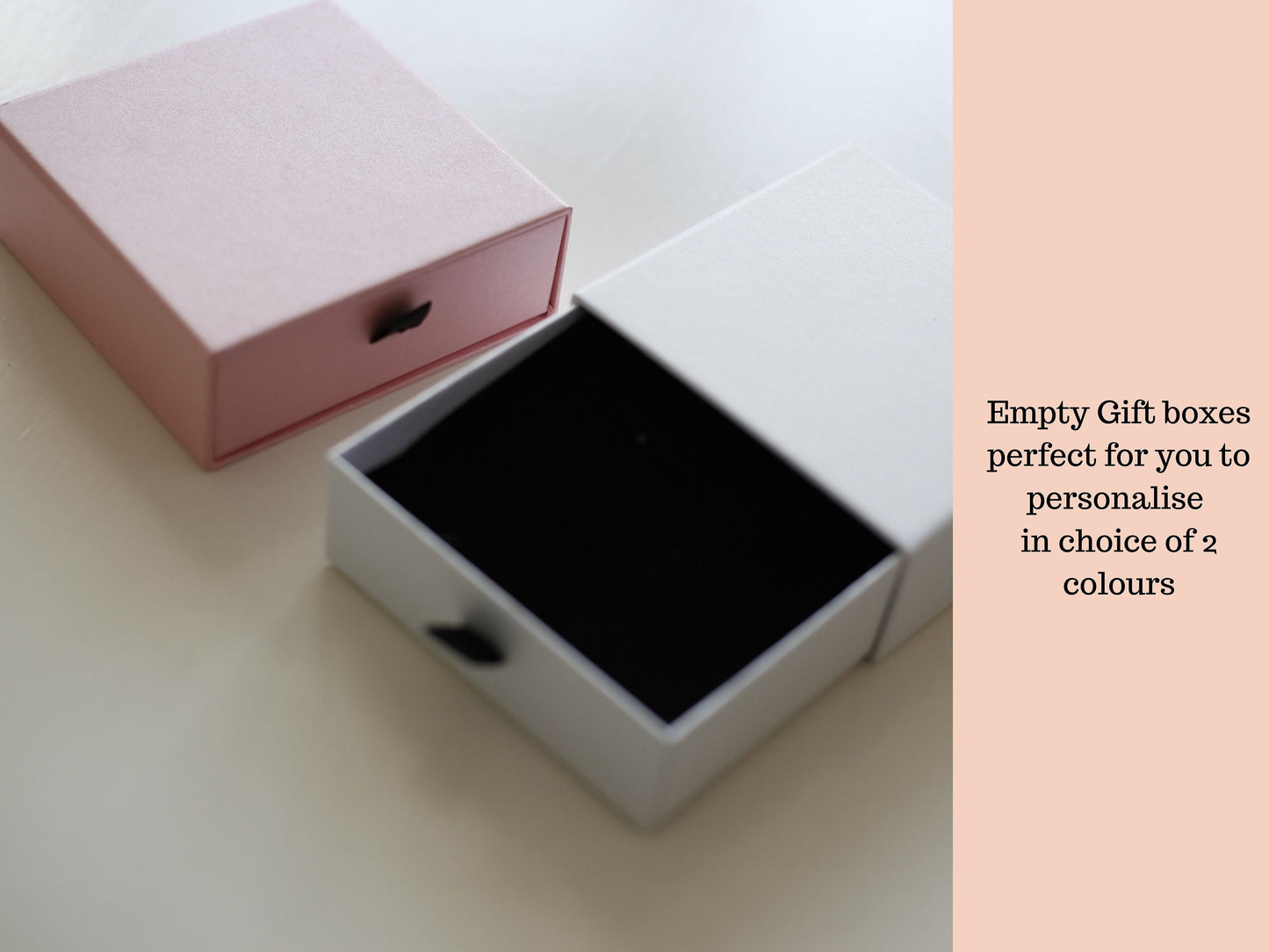 Empty Gift Box, Jewellery blank box, blank bridesmaid gift box, Small blank gift box for personalising, Bridesmaid proposal gift box