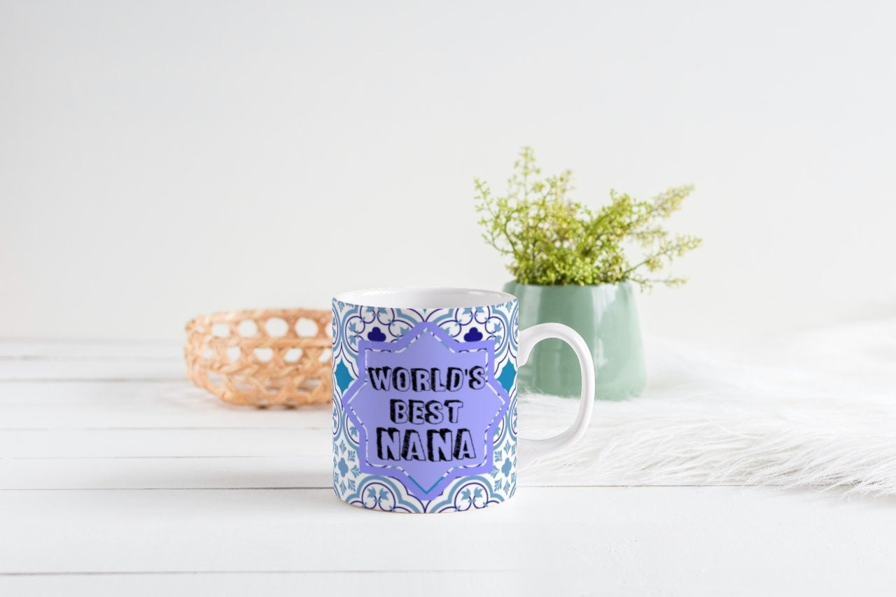 Worlds best dad moroccan theme mug, ideal gift for eid, birthday or fathers day